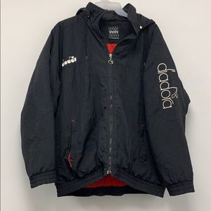 Vintage Diadora Men’s Puffer Windbreaker Jacket